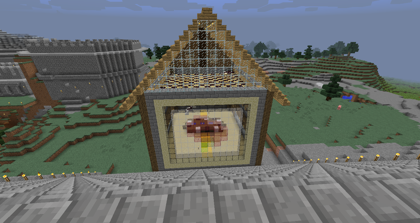 Banquet Hall from Top of Stairs